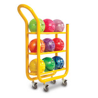 PKG-BALL CART 3-TIER YELLOW